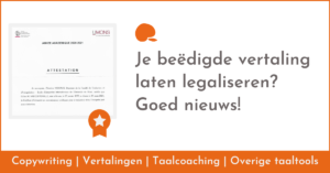 Je beëdigde vertaling laten legaliseren