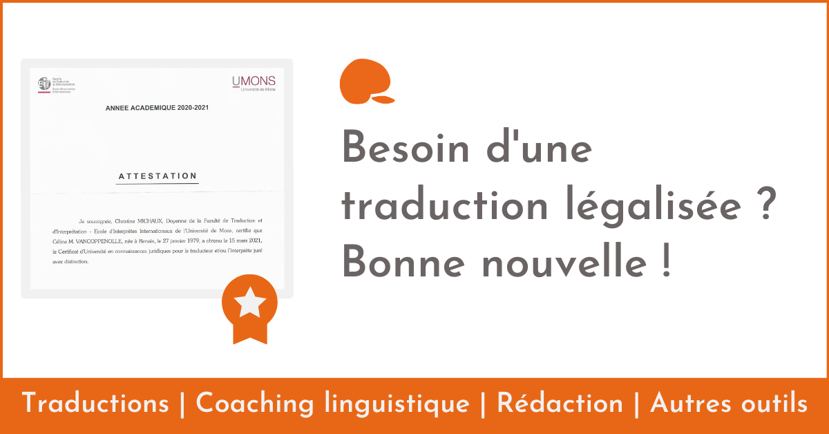 Besoin d'une traduction légalisée ?