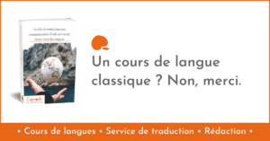 Un cours de langue classique